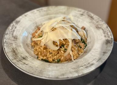 Risotto con Maiale e Spinaci