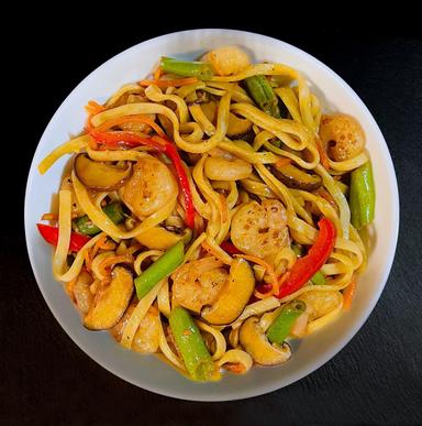Udon s krevetami