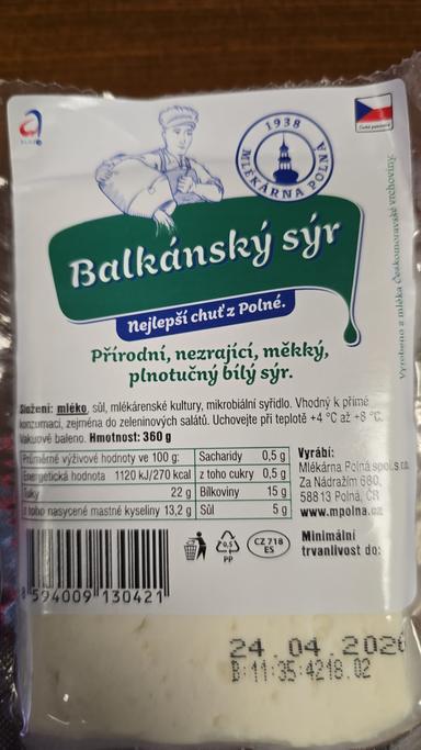 Balkánský sýr 360g