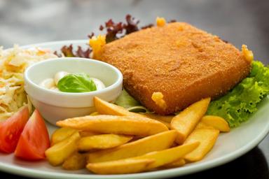 Smažený sýr-talíř