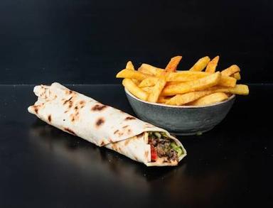 Kebab v tortille s hranolky