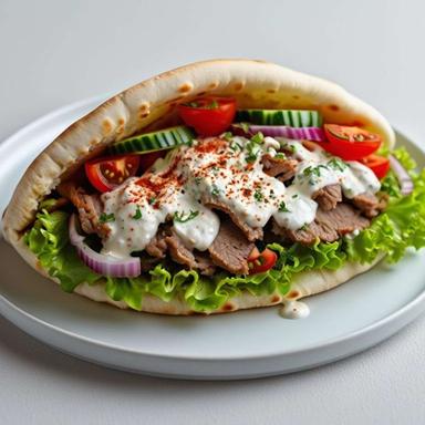 Kebab v chlebu se sýrem