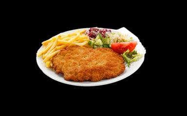 E1 A. Kuřecí řízek a hranolky