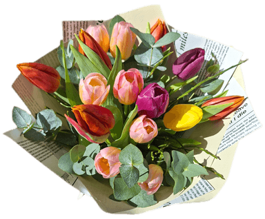 Tulipány v papíru XL