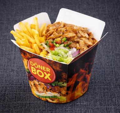 Velký kebab box s hranolky